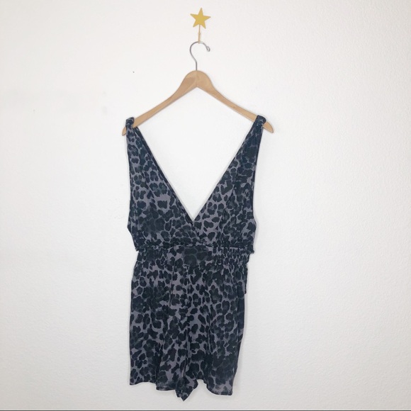 Free People Cheetah Print Romper - Picture 1 of 7